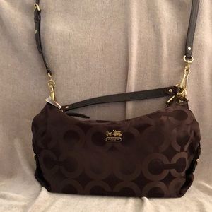 Coach bag, NWT, cloth exterior, zipper closure
